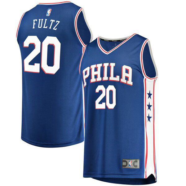 Maillot nba Philadelphia 76ers Icon Edition Homme Markelle Fultz 20 Bleu